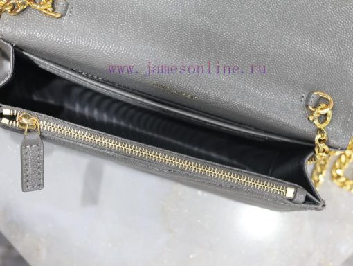 Yves Saint Laurent Bags Grey Golden Button Caviar_The WoC small envelope bag is coming soon. When it comes to envelo uq67bej6 - Image 9