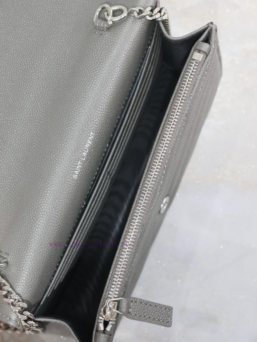 Yves Saint Laurent Bags Grey silver button caviar_The WoC small envelope bag is coming soon. When it comes to envelo mhpkxypp - Image 9