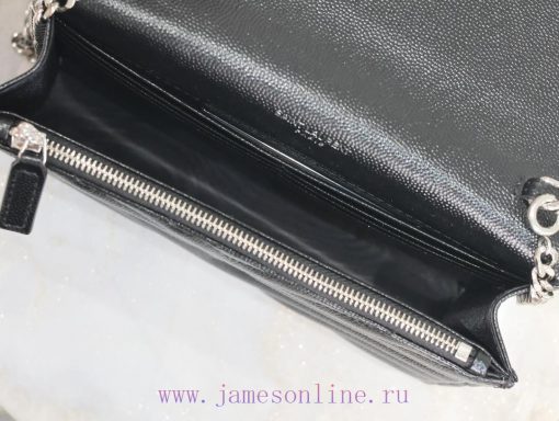 Yves Saint Laurent Bags Black silver button caviar_The WoC small envelope bag is coming soon. When it comes to envel 2b970l5u - Image 9