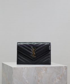 Yves Saint Laurent Bags Black gold button caviar_The WoC small envelope bag is coming soon. When it comes to envelop g0ndaabt