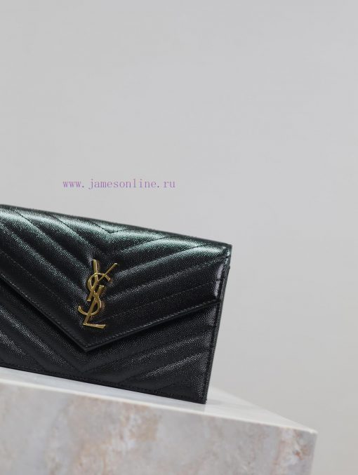 Yves Saint Laurent Bags Black gold button caviar_The WoC small envelope bag is coming soon. When it comes to envelop g0ndaabt - Image 5
