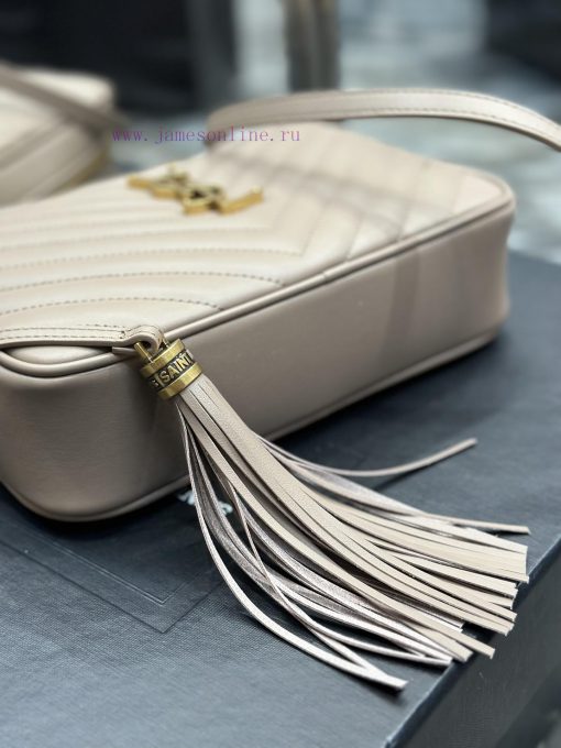 Yves Saint Laurent Bags NewLou Camera Bag - Bare Pink Gold BuckleTop level imported Italian cowhide camera bag. Hong m1cbsqlv - Image 10
