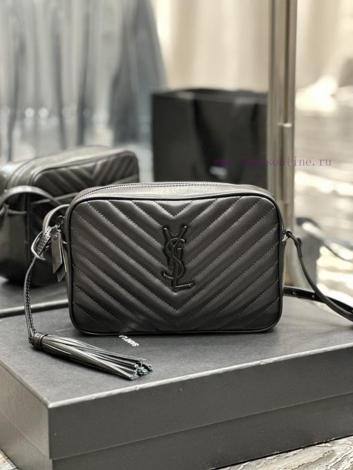 Yves Saint Laurent Bags NewLou Camera Bag - Black BuckleTop level imported Italian cowhide camera bag. Hong Kong pur aw3tirf0