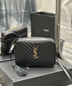 Yves Saint Laurent Bags NewLou Camera Bag - Black Gold BuckleTop level imported Italian cowhide camera bag. Hong Kon 88i0kuzf
