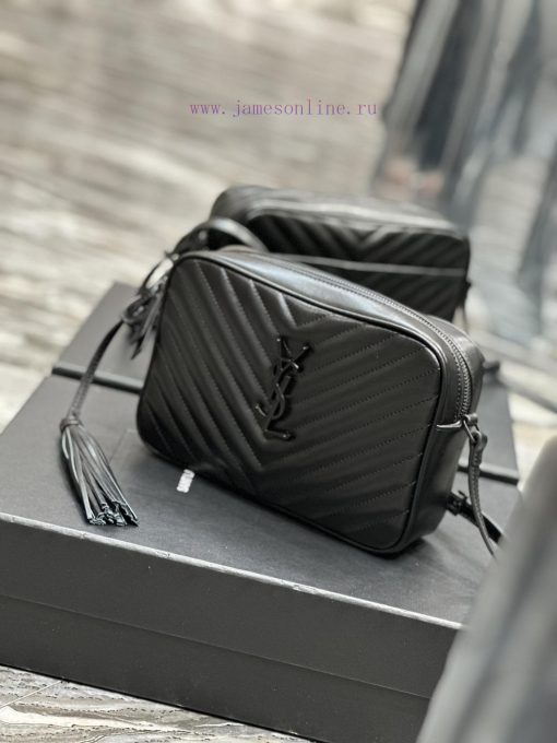 Yves Saint Laurent Bags NewLou Camera Bag - Black BuckleTop level imported Italian cowhide camera bag. Hong Kong pur aw3tirf0 - Image 4