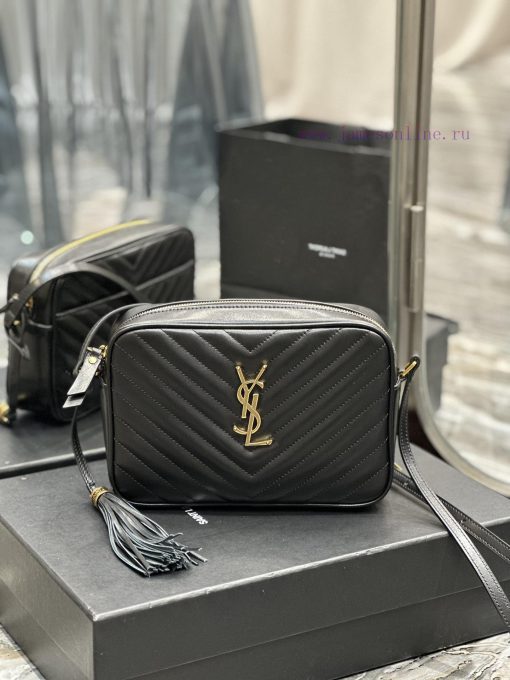 Yves Saint Laurent Bags NewLou Camera Bag - Black Gold BuckleTop level imported Italian cowhide camera bag. Hong Kon 88i0kuzf - Image 2