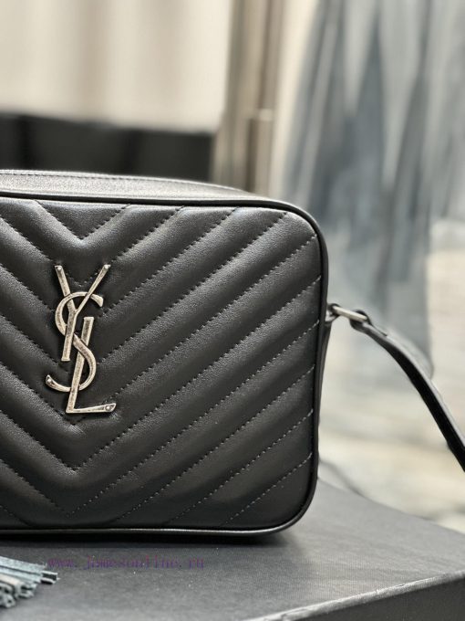 Yves Saint Laurent Bags NewLou Camera Bag - Black Silver BuckleTop level imported Italian cowhide camera bag. Hong K 3nzh5oz7 - Image 5
