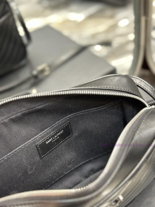 Yves Saint Laurent Bags NewLou Camera Bag - Black Silver BuckleTop level imported Italian cowhide camera bag. Hong K 3nzh5oz7 - Image 7