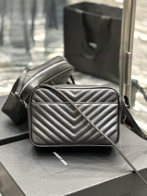 Yves Saint Laurent Bags NewLou Camera Bag - Black Silver BuckleTop level imported Italian cowhide camera bag. Hong K 3nzh5oz7 - Image 8