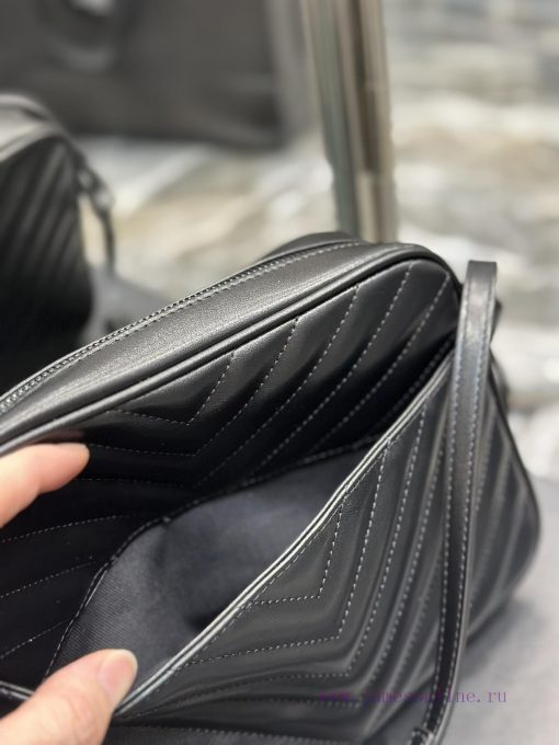 Yves Saint Laurent Bags NewLou Camera Bag - Black BuckleTop level imported Italian cowhide camera bag. Hong Kong pur aw3tirf0 - Image 9