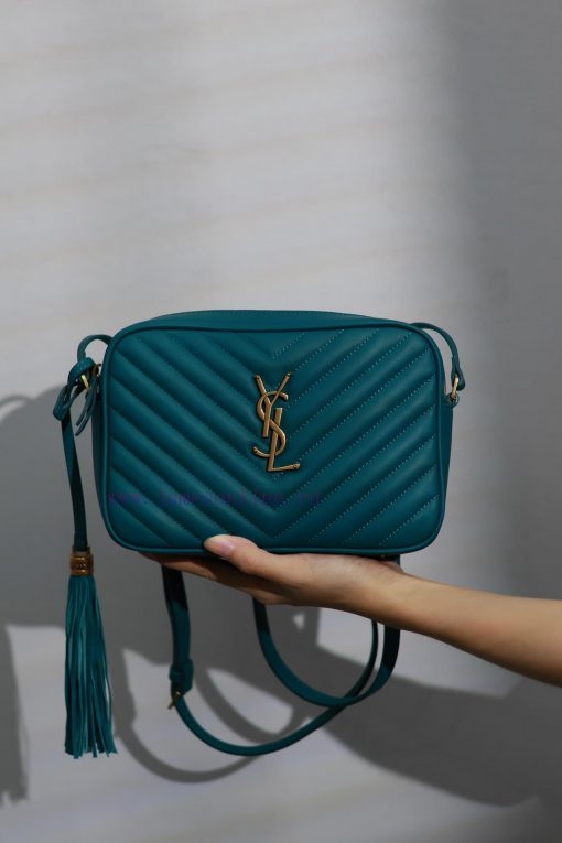 Yves Saint Laurent Bags NewLou Camera Bag _ Turquoise GreenTop level imported Italian cowhide camera bag. Hong Kong i3087w4a