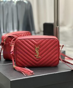 Yves Saint Laurent Bags NewLou Camera Bag - Red Gold BuckleTop level imported Italian cowhide camera bag. Hong Kong y000vocv