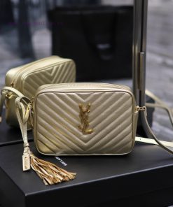 Yves Saint Laurent Bags NEWLou Camera Bag with Gold BuckleTop level imported Italian cowhide camera bag. Hong Kong p 7nu406o5