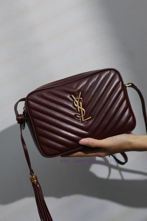 Yves Saint Laurent Bags NewLou Camera Bag _ Date RedTop level imported Italian cowhide camera bag. Hong Kong purchas 3ihr0twa - Image 3
