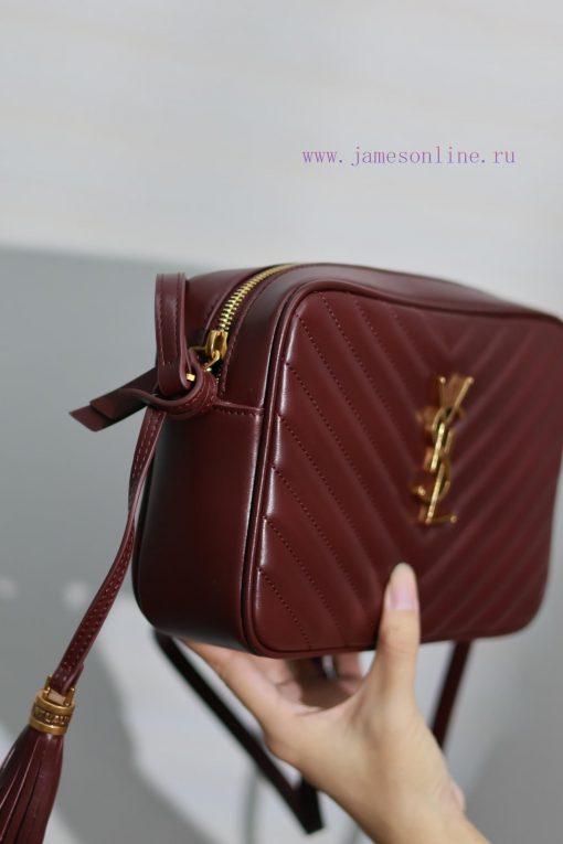Yves Saint Laurent Bags NewLou Camera Bag _ Date RedTop level imported Italian cowhide camera bag. Hong Kong purchas 3ihr0twa - Image 5