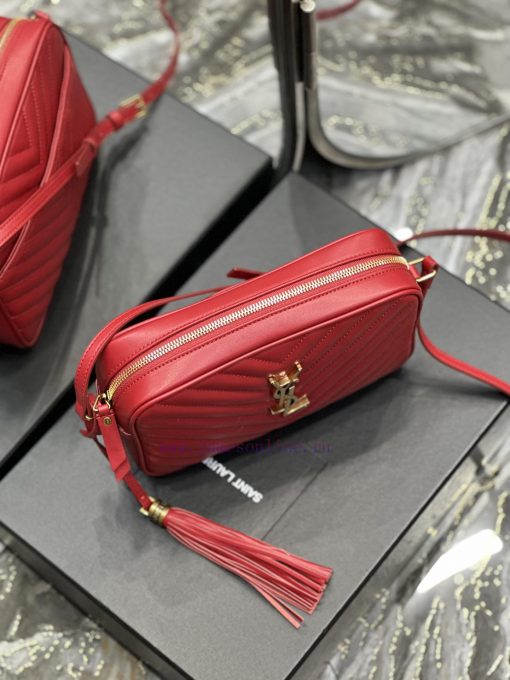 Yves Saint Laurent Bags NewLou Camera Bag - Red Gold BuckleTop level imported Italian cowhide camera bag. Hong Kong y000vocv - Image 7