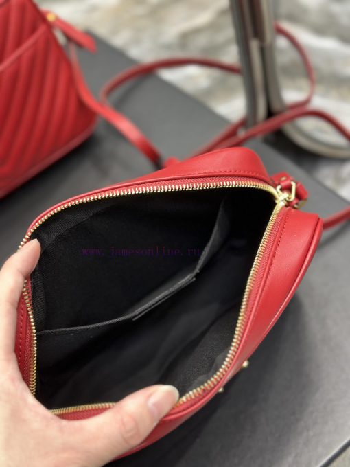 Yves Saint Laurent Bags NewLou Camera Bag - Red Gold BuckleTop level imported Italian cowhide camera bag. Hong Kong y000vocv - Image 8