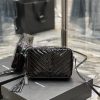 Yves Saint Laurent Bags 𝑳𝒐𝒖 Camera bag _ Black buckle patent leatherTop level imported Italian cowhide camera bag. H oulm5etg