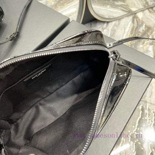 Yves Saint Laurent Bags 𝑳𝒐𝒖 Camera bag _ Black buckle patent leatherTop level imported Italian cowhide camera bag. H oulm5etg - Image 10