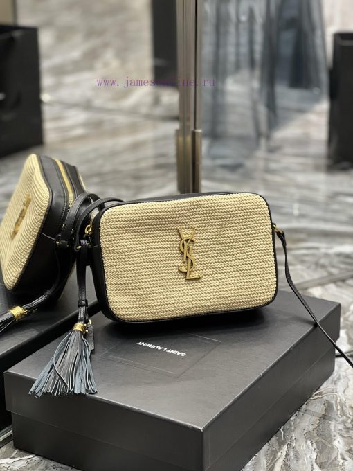 Yves Saint Laurent Bags 𝑳𝒐𝒖 Camera Bag - Black with Woven Gold BuckleTop level imported Italian cowhide camera bag. hh3qwzja - Image 3