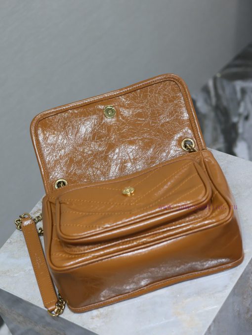 Yves Saint Laurent Bags Earth gold buckle oil wax skin 22cmNiki has been updated with a new version that is more pra 9haa0pqd - Image 9