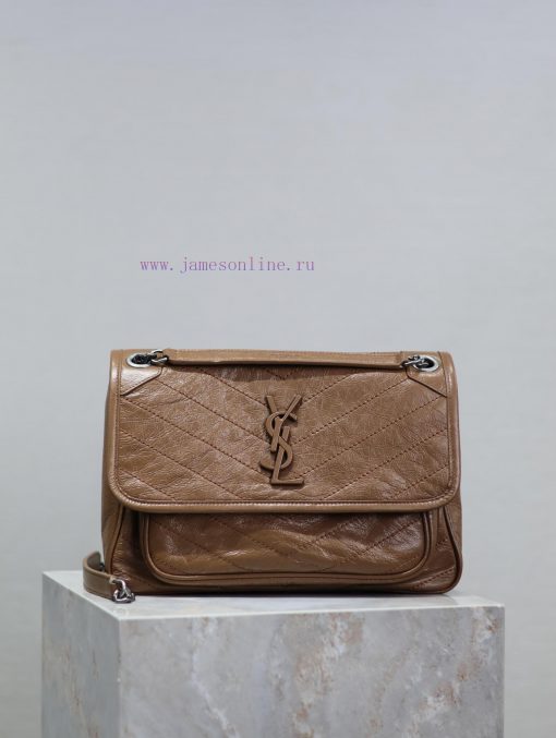 Yves Saint Laurent Bags Deep earthy yellow silver buckle oil wax skinNiki has been updated with a new version that i f6ur2a8s