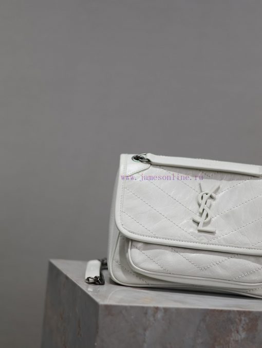 Yves Saint Laurent Bags Pure white oil wax skin 22cmNiki has been updated with a new version that is more practical. 83jyjnd1 - Image 4