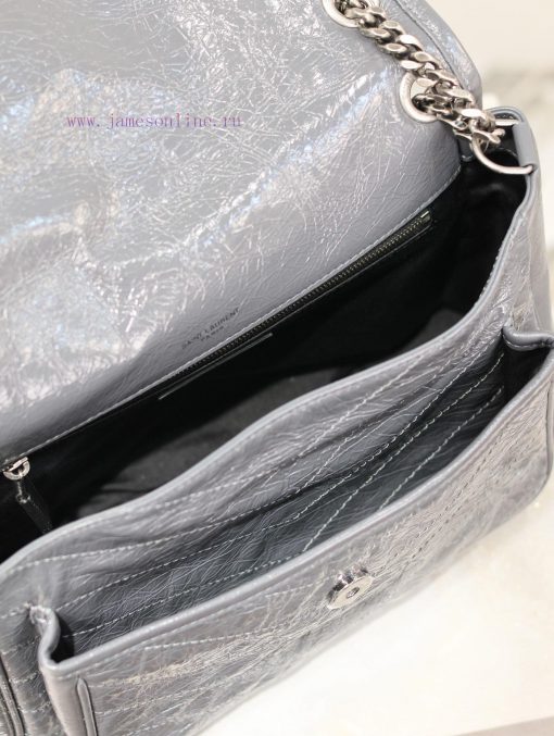 Yves Saint Laurent Bags Blue gray oil wax skinNiki has been updated with a new version that is even more practical. s0uje4mo - Image 10
