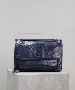 Yves Saint Laurent Bags Blue oil wax leather 28cmNiki has been updated with a new version that is even more practica ntsq82x6