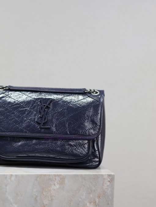 Yves Saint Laurent Bags Blue oil wax leather 28cmNiki has been updated with a new version that is even more practica ntsq82x6 - Image 5