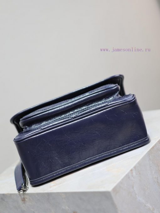 Yves Saint Laurent Bags Blue oil wax skin 22cmNiki has been updated with a new version that is more practical. On th msrta56u - Image 8