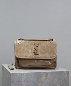 Yves Saint Laurent Bags Apricot colored oil wax skin 22cmNiki has been updated with a new version that is more pract be3vxf6k