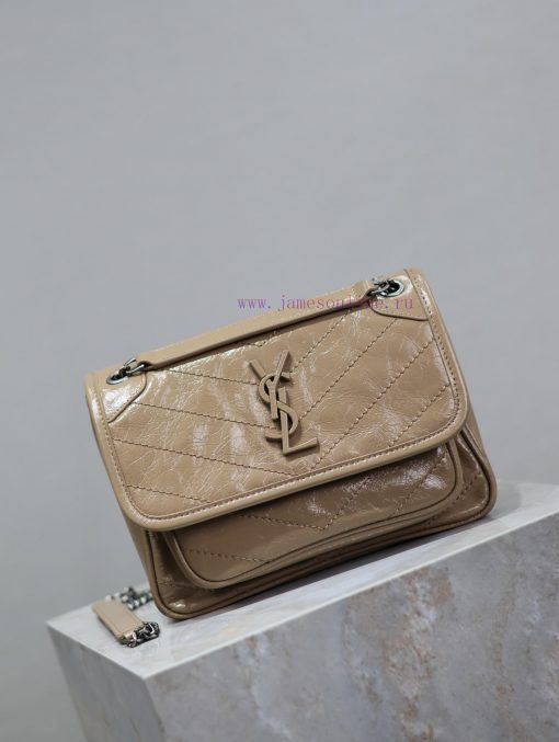 Yves Saint Laurent Bags Apricot colored oil wax skin 22cmNiki has been updated with a new version that is more pract be3vxf6k - Image 3