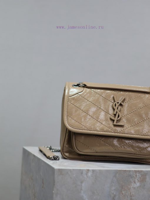 Yves Saint Laurent Bags Apricot colored oil wax skin 22cmNiki has been updated with a new version that is more pract be3vxf6k - Image 4