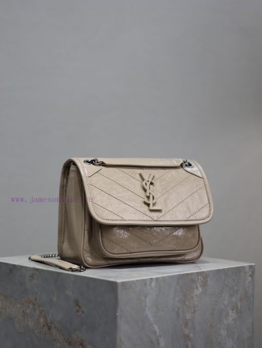 Yves Saint Laurent Bags Milk tea colored oil wax skin 22cmNiki has been updated with a new version that is more prac ue7xytt4 - Image 6