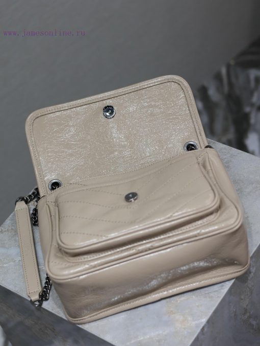 Yves Saint Laurent Bags Milk tea colored oil wax skin 22cmNiki has been updated with a new version that is more prac ue7xytt4 - Image 9