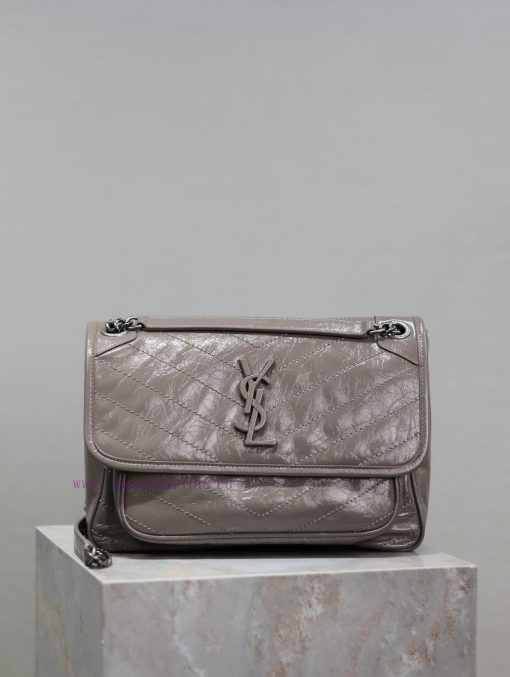 Yves Saint Laurent Bags Grey oil wax leather 28cmNiki has been updated with a new version that is even more practica t4yny0jv - Image 2