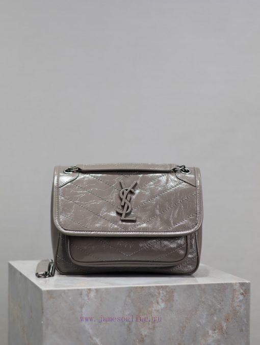 Yves Saint Laurent Bags Grey oil wax skin 22cmNiki has been updated with a new version that is more practical. On th sqtmhycm - Image 2