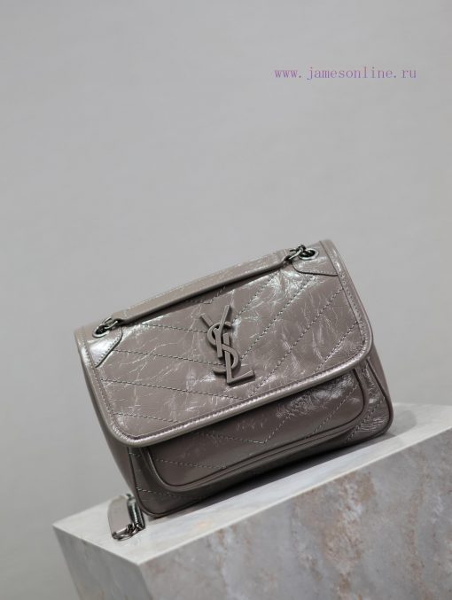 Yves Saint Laurent Bags Grey oil wax skin 22cmNiki has been updated with a new version that is more practical. On th sqtmhycm - Image 3
