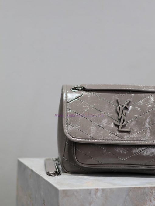 Yves Saint Laurent Bags Grey oil wax skin 22cmNiki has been updated with a new version that is more practical. On th sqtmhycm - Image 4