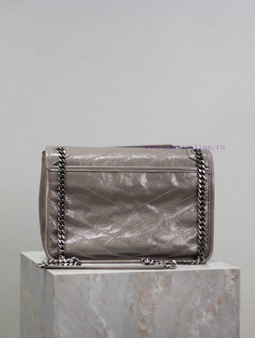 Yves Saint Laurent Bags Grey oil wax leather 28cmNiki has been updated with a new version that is even more practica t4yny0jv - Image 7