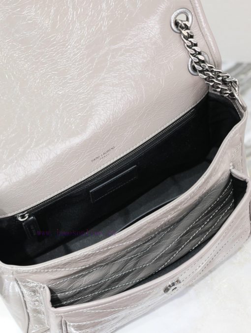 Yves Saint Laurent Bags Grey oil wax leather 28cmNiki has been updated with a new version that is even more practica t4yny0jv - Image 9