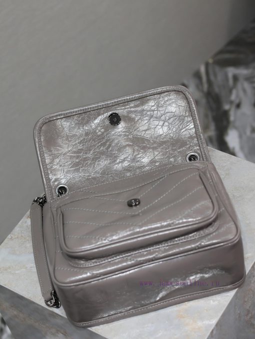 Yves Saint Laurent Bags Grey oil wax skin 22cmNiki has been updated with a new version that is more practical. On th sqtmhycm - Image 9