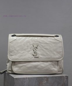 Yves Saint Laurent Bags Milk white oil wax skin 32cmNiki has been updated with a new version that is even more pract fim8f4da