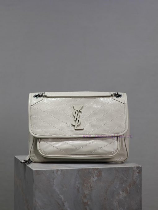 Yves Saint Laurent Bags Milk white oil wax skin 28cmNiki has been updated with a new version that is even more pract qj3jp548 - Image 2