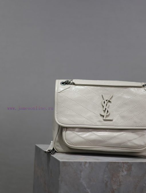 Yves Saint Laurent Bags Milk white oil wax skin 28cmNiki has been updated with a new version that is even more pract qj3jp548 - Image 4