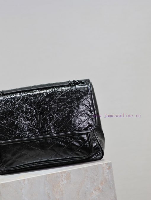 Yves Saint Laurent Bags Black button oil wax leather 32cmNiki has been updated with a new version that is even more p7wp0j53 - Image 5