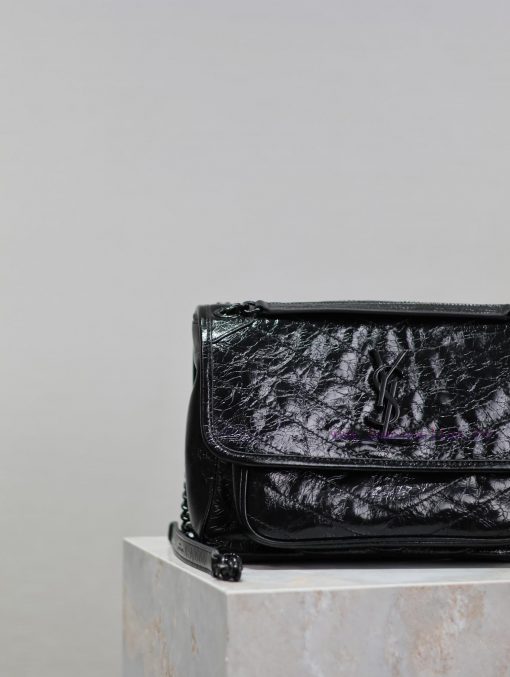 Yves Saint Laurent Bags Black button oil wax leather 28cmNiki has been updated with a new version that is even more 0vntmxha - Image 5