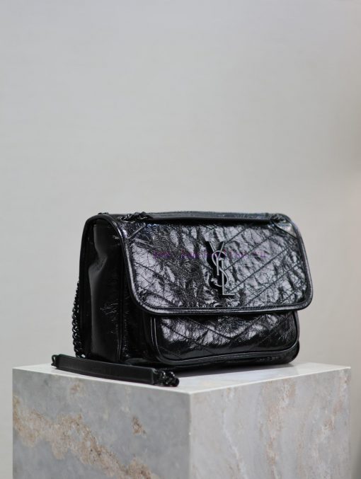 Yves Saint Laurent Bags Black button oil wax leather 28cmNiki has been updated with a new version that is even more 0vntmxha - Image 6