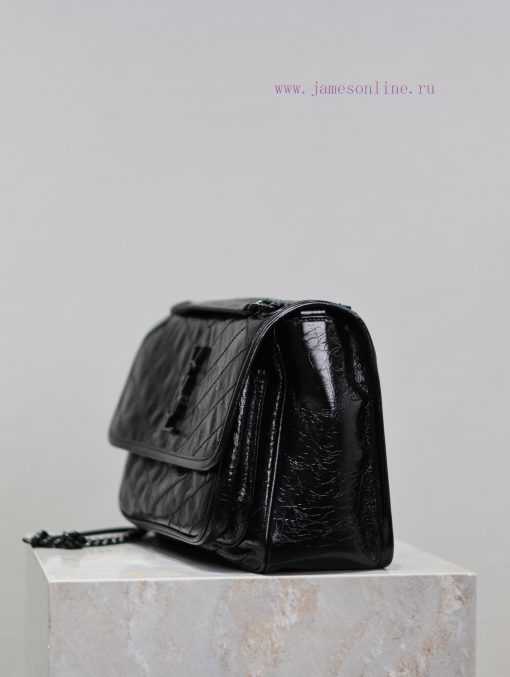 Yves Saint Laurent Bags Black button oil wax leather 28cmNiki has been updated with a new version that is even more 0vntmxha - Image 7